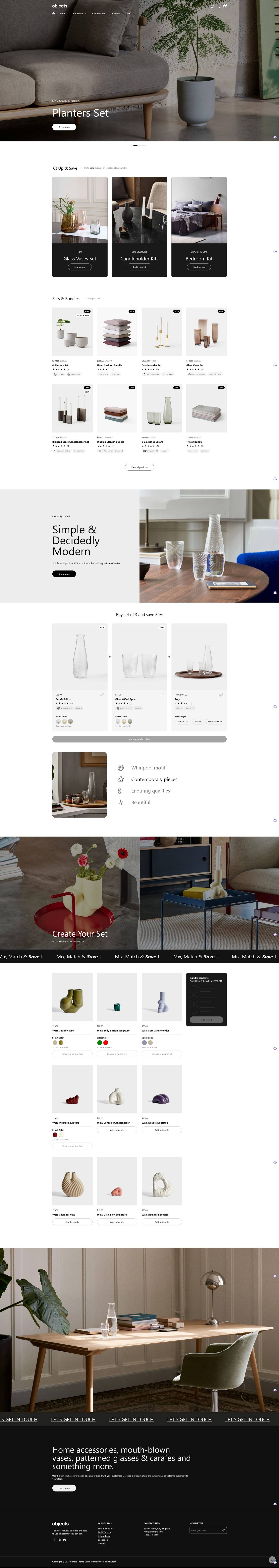 eCommerce website template: Combine