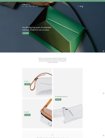 eCommerce website template: Context