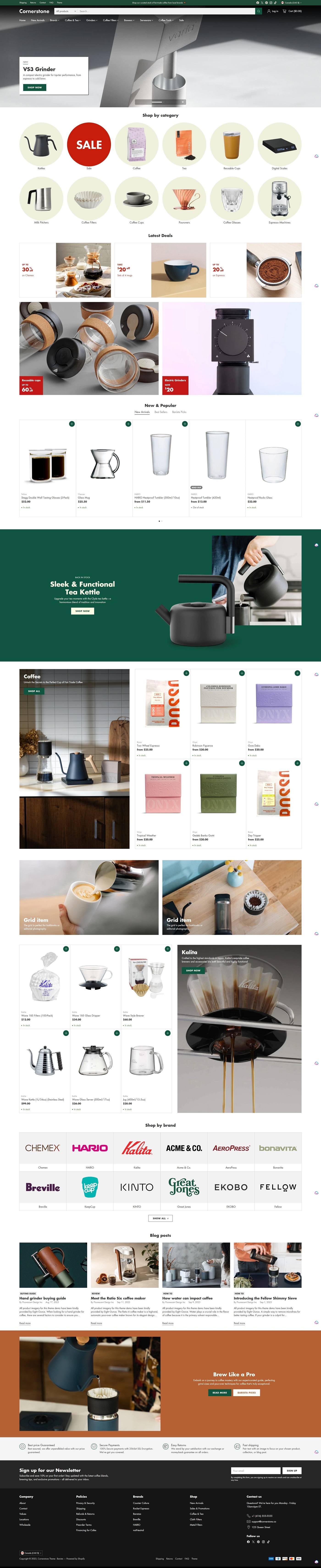 eCommerce website template: Avante