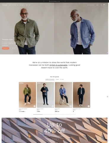 eCommerce website template: Creative
