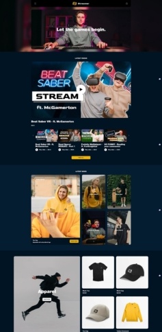 eCommerce website template: Creator