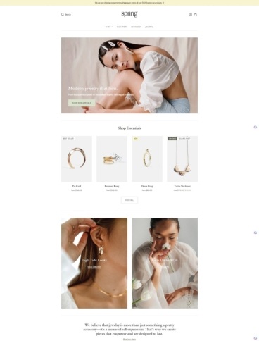 eCommerce website template: Editions