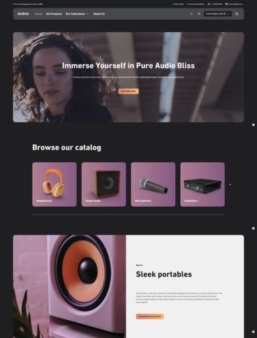 eCommerce website template: Electro