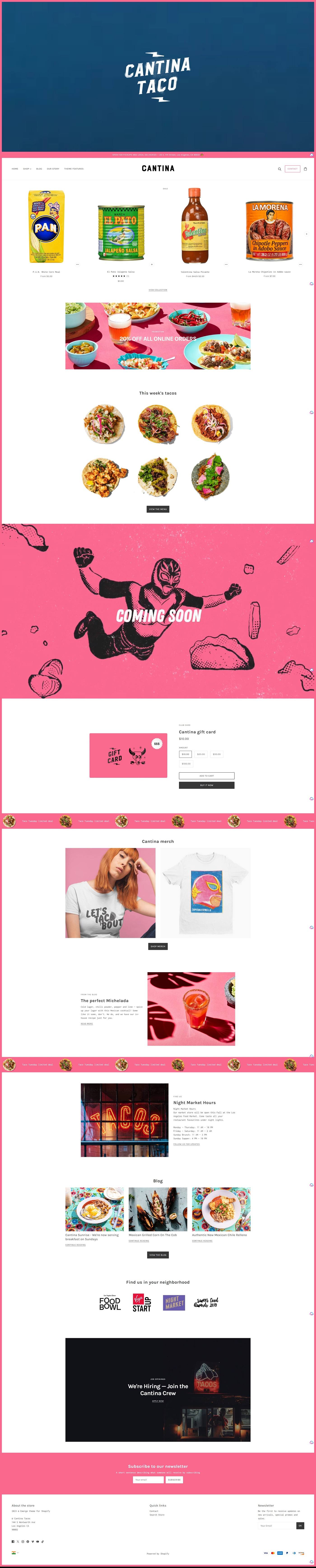 eCommerce website template: Emerge