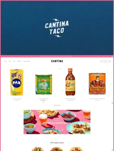 eCommerce website template: Emerge