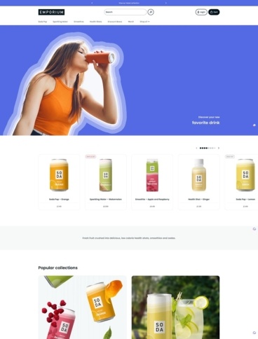 eCommerce website template: Emporium