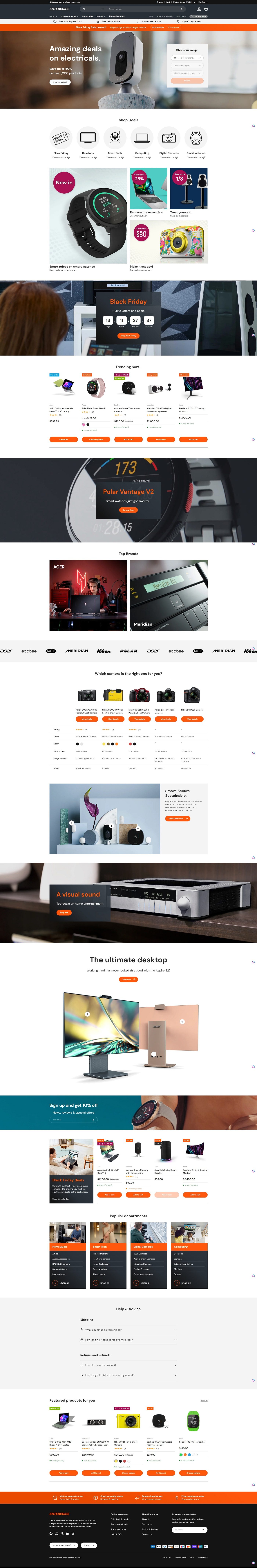 eCommerce website template: Enterprise