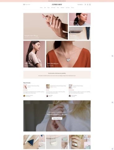 eCommerce website template: Expression