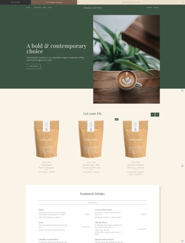 eCommerce website template: Foodie