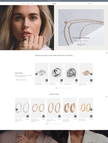 eCommerce website template: Forge
