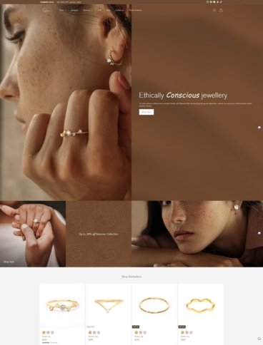 eCommerce website template: Gem