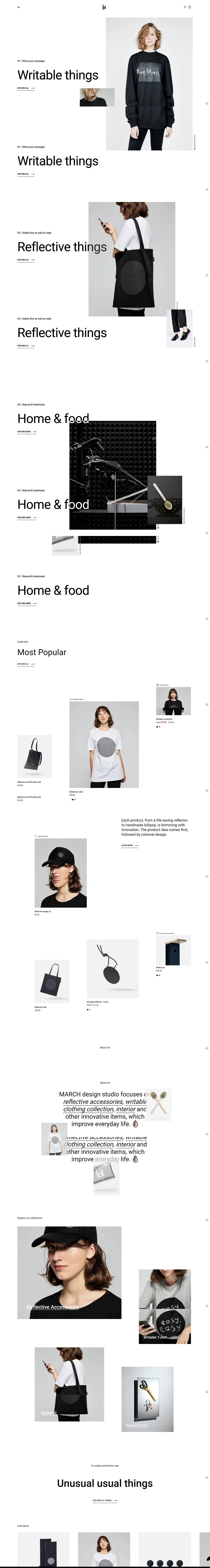 eCommerce website template: Highlight