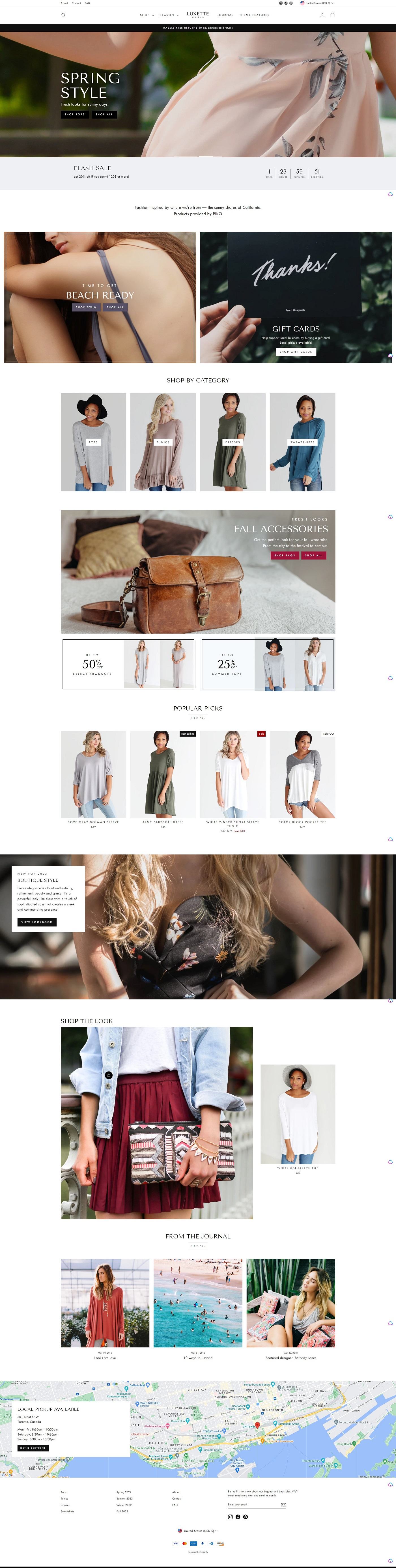 eCommerce website template: Impulse