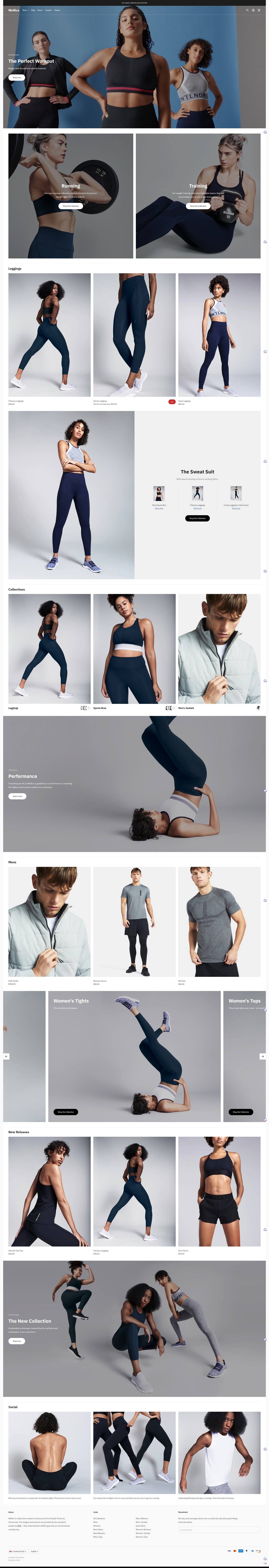 eCommerce website template: Ira