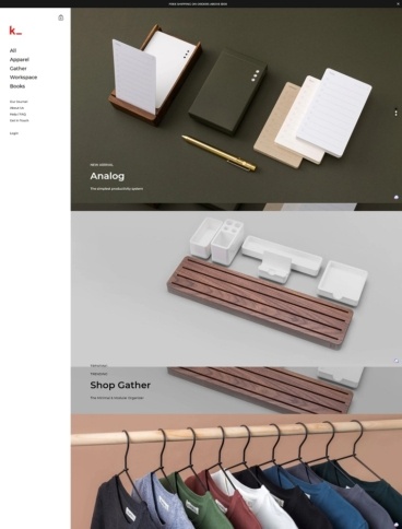 eCommerce website template: Kingdom