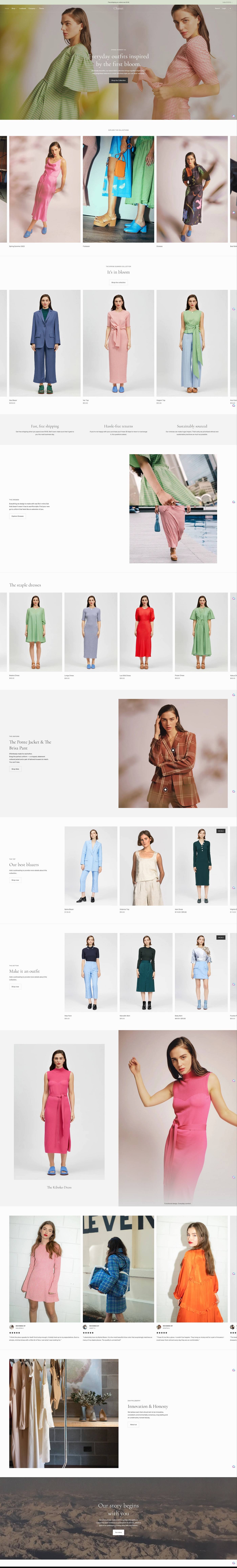 eCommerce website template: Lorenza