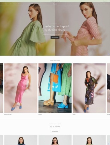eCommerce website template: Lorenza