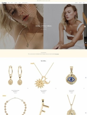 eCommerce website template: Maker Shopify Theme
