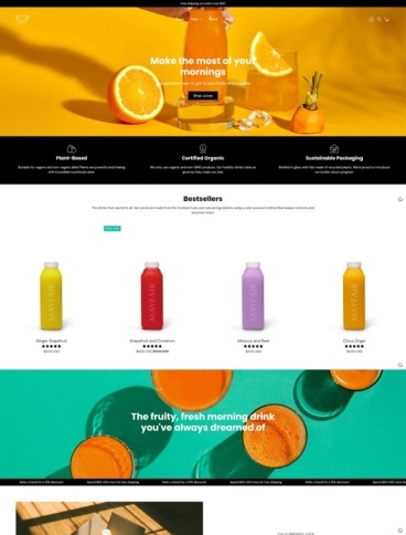 eCommerce website template: Modular