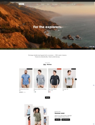 eCommerce website template: Motion Shopify Theme