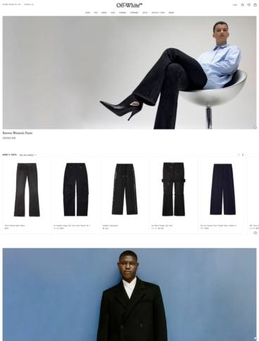 eCommerce website: Off White