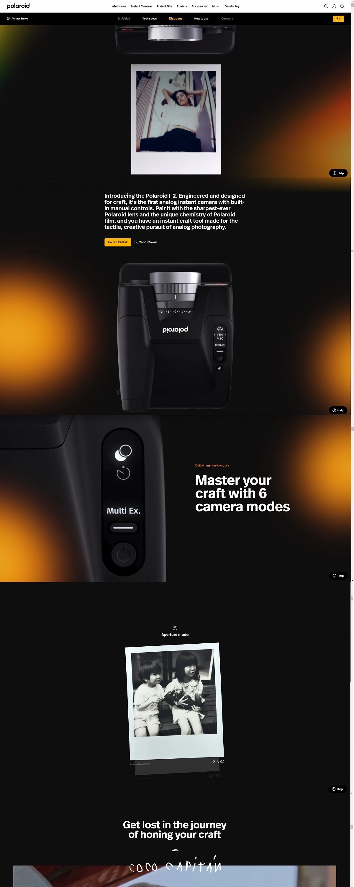 eCommerce website: Polaroid