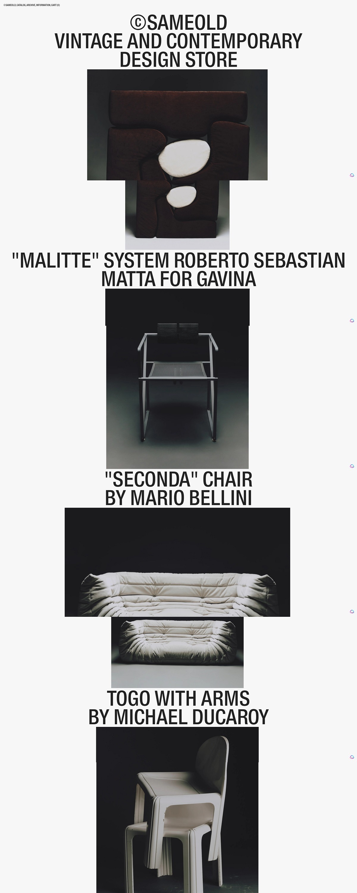 eCommerce website: Same Old