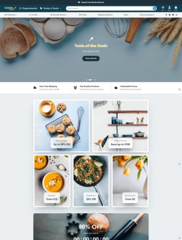 eCommerce website template: ShowTime