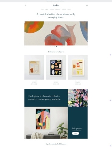 eCommerce website template: Studio