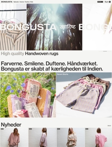 eCommerce website: Bongusta
