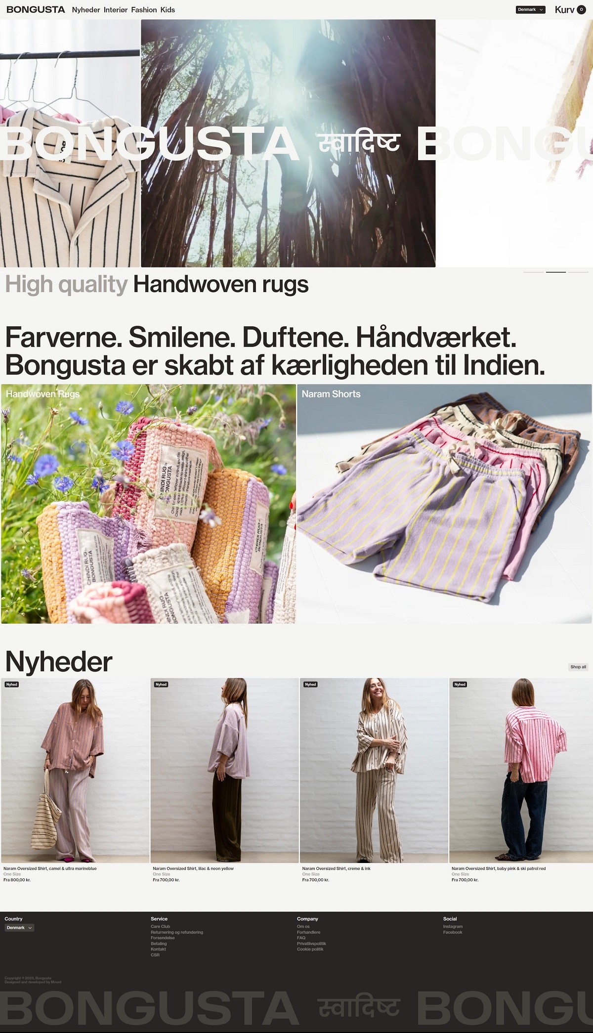 eCommerce website: Bongusta