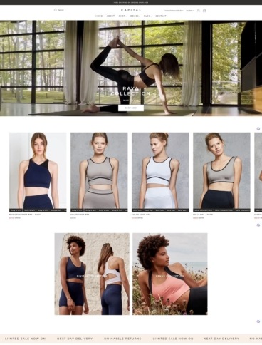 eCommerce website template: Capital