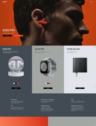 eCommerce website: CMB by Nothing
