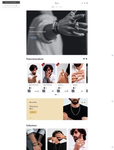 eCommerce website template: Kairo