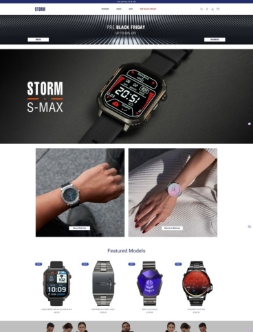 eCommerce website: Storm