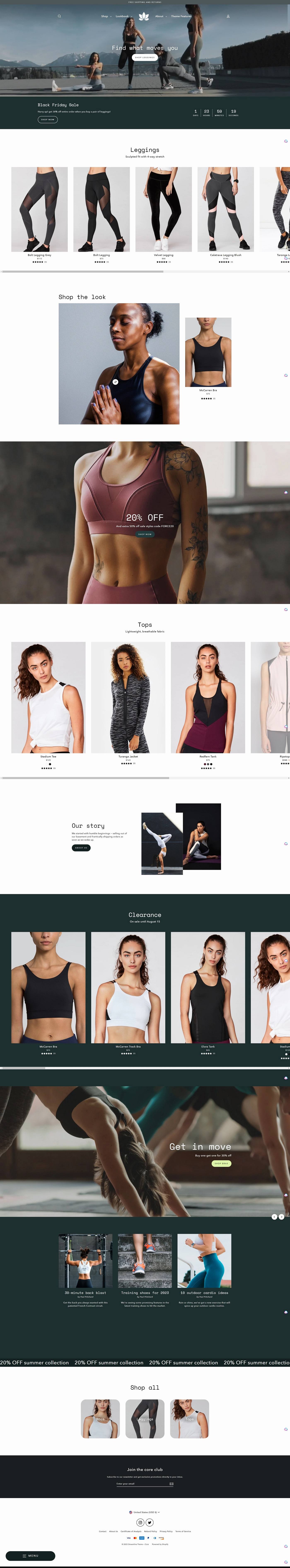 eCommerce website template: Streamline