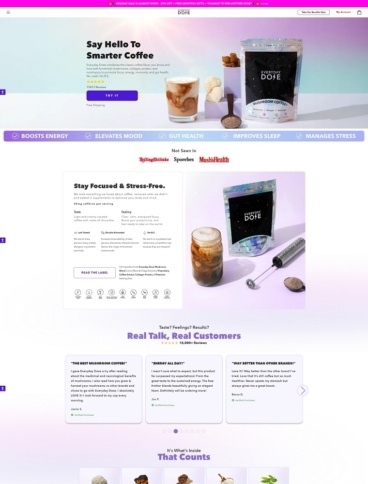 eCommerce website: Everyday Dose