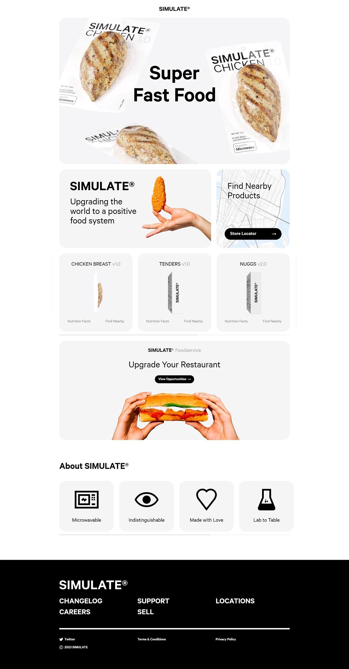 eCommerce website: Simulate