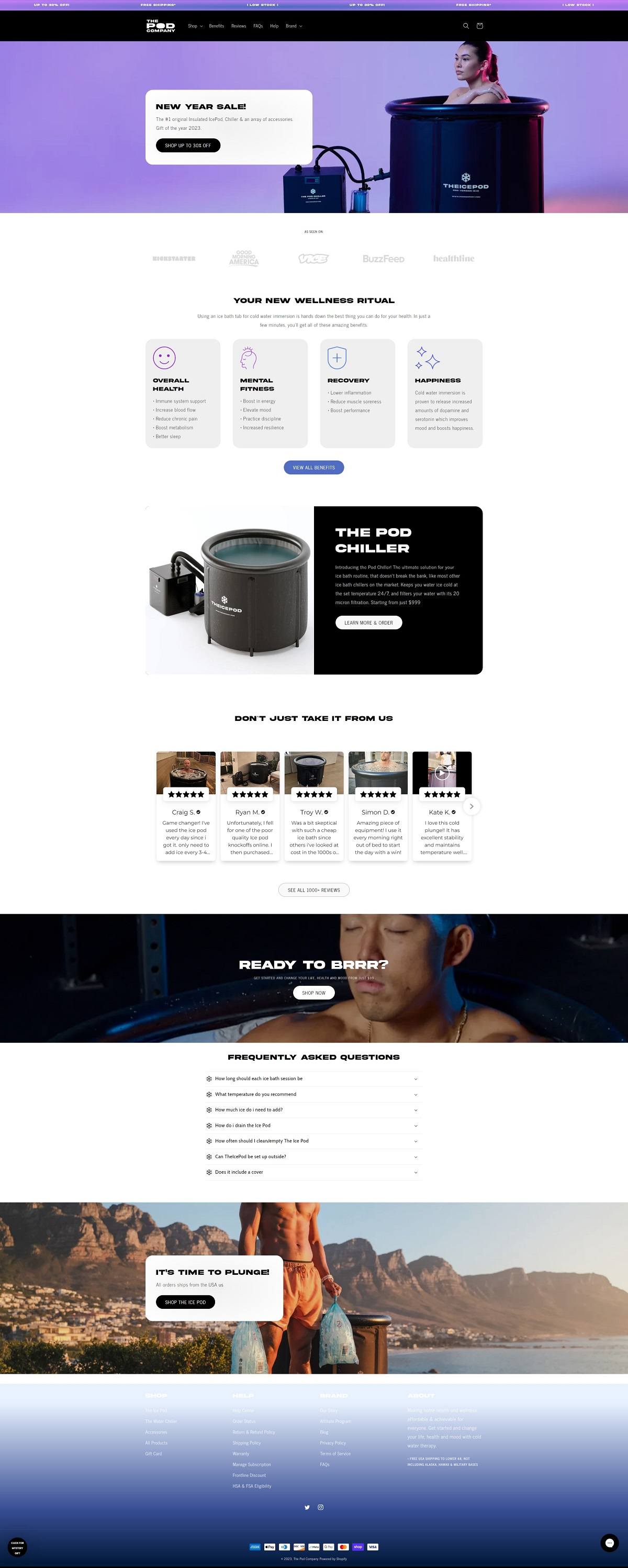 eCommerce website: The Pod Company