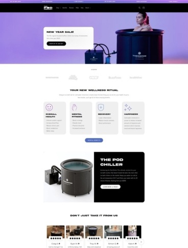 eCommerce website: The Pod Company