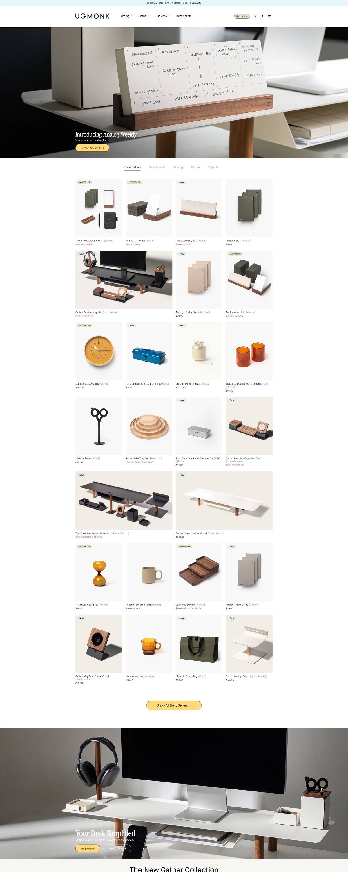 eCommerce website: Ugmonk