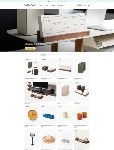 eCommerce website: Ugmonk