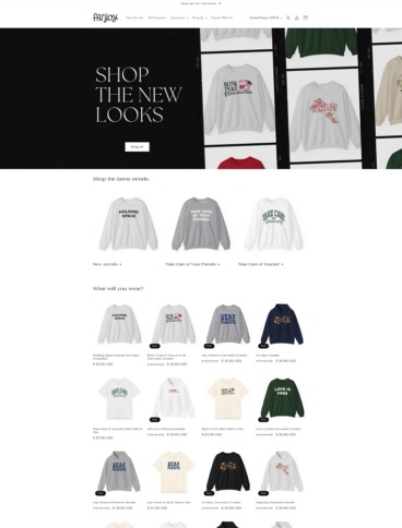 eCommerce website: Fanjoy