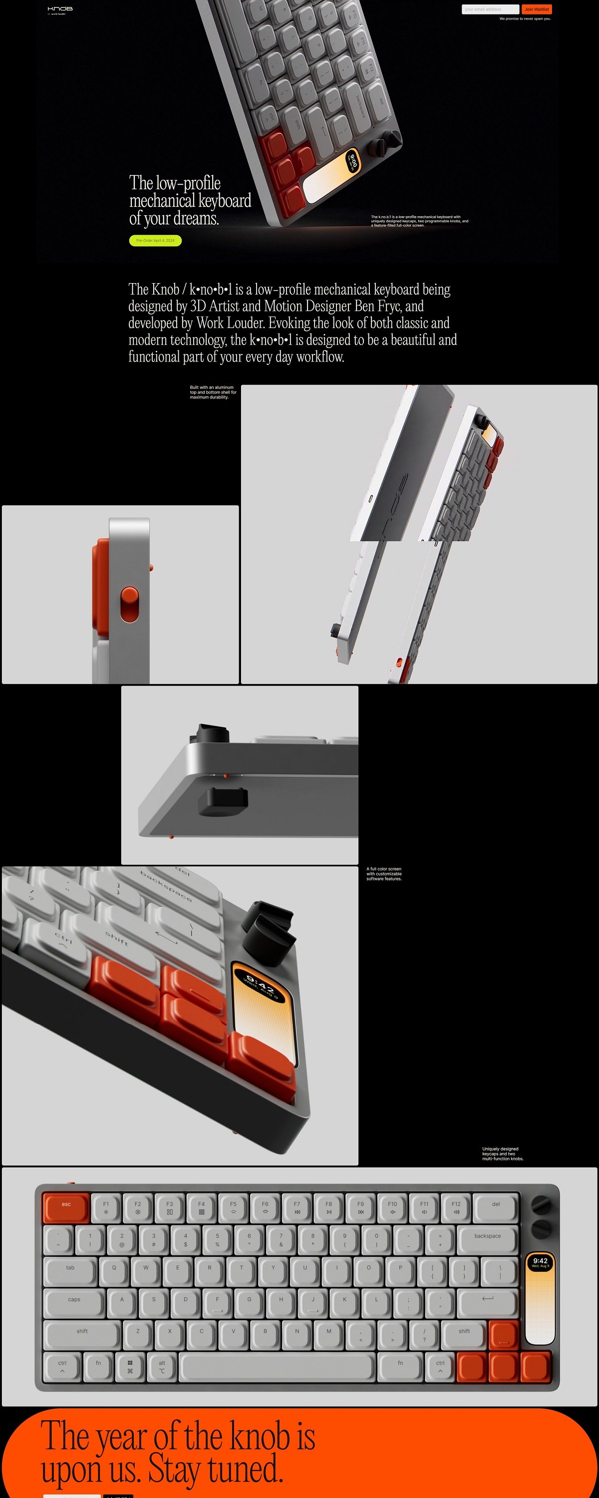 eCommerce website: KNOB