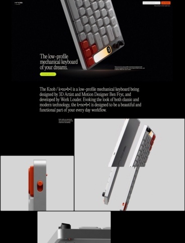 eCommerce website: KNOB