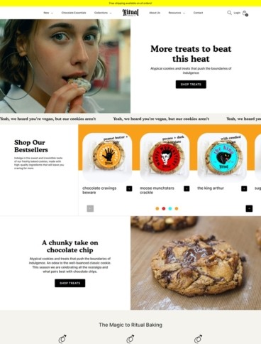 eCommerce website template: Praise Shopify Template