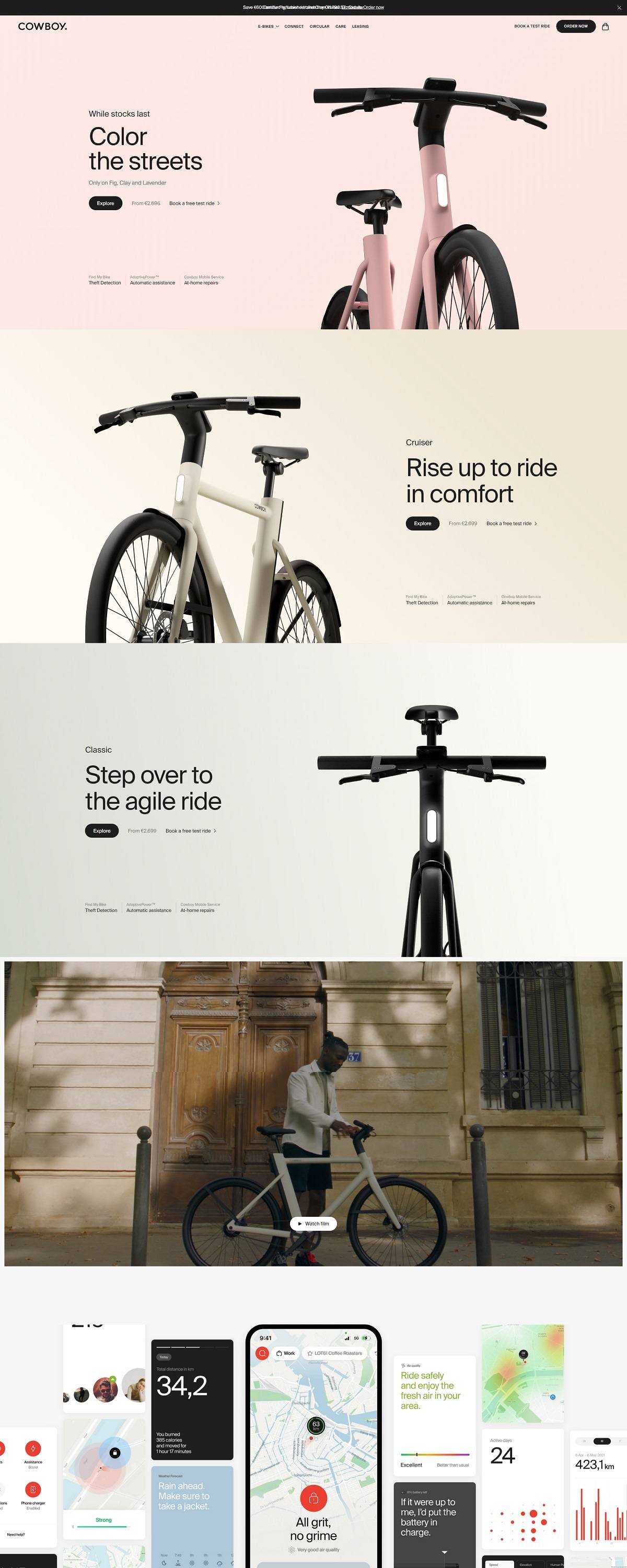 eCommerce website: Cowboy