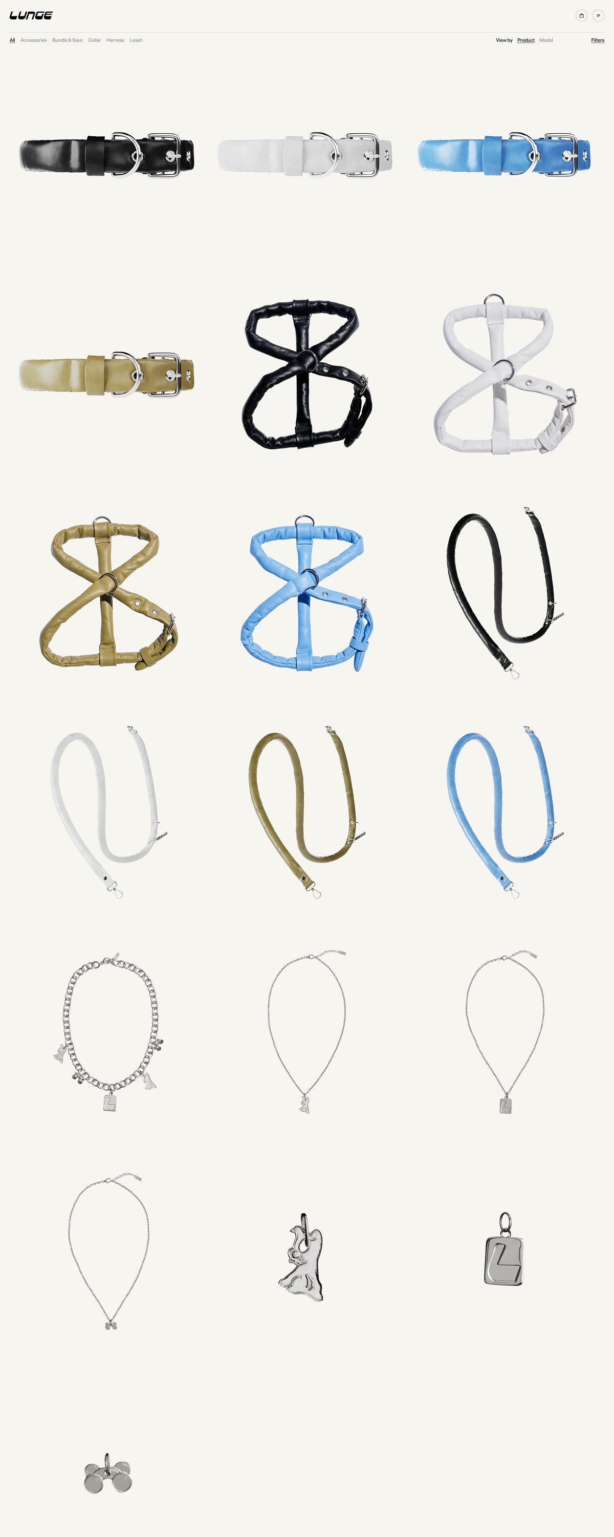 eCommerce website: Lunge