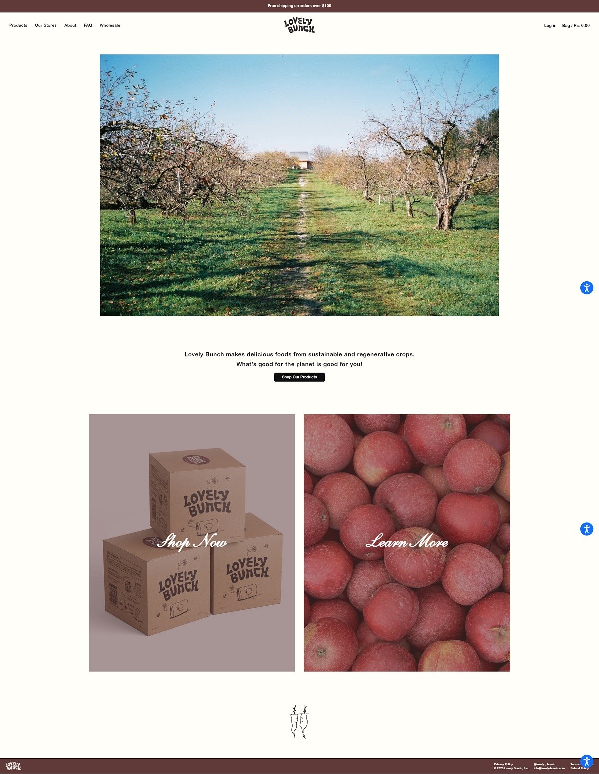 eCommerce website: Lovely Bunch
