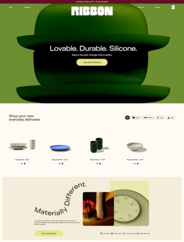 eCommerce website: Ribbon